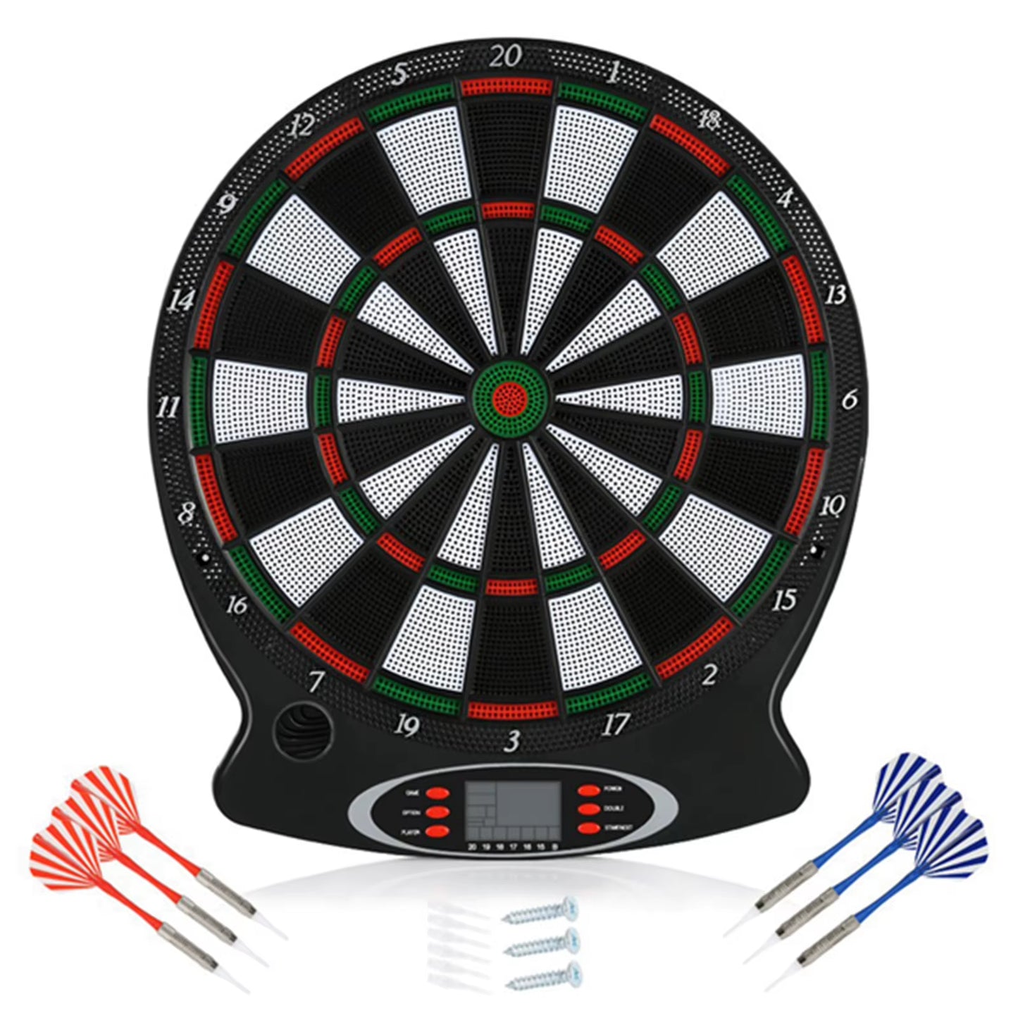 1Pc Professional Electronic Hanging Dartboard LCD Scoring Indicator Dart Game with 6Pcs Darts