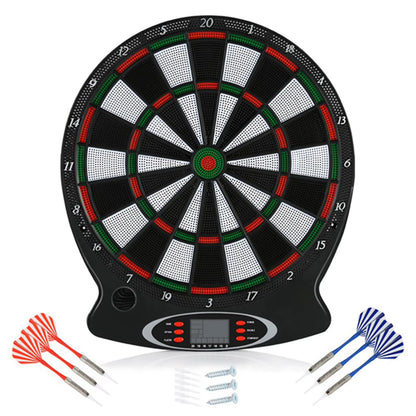 1Pc Professional Electronic Hanging Dartboard LCD Scoring Indicator Dart Game with 6Pcs Darts