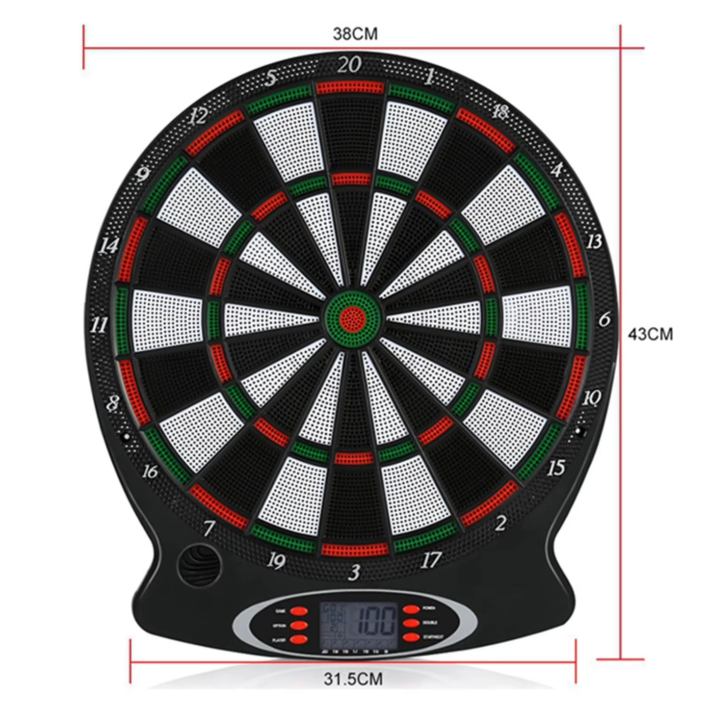 1Pc Professional Electronic Hanging Dartboard LCD Scoring Indicator Dart Game with 6Pcs Darts