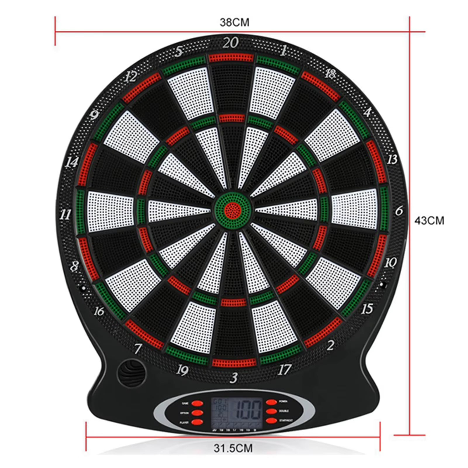 1Pc Professional Electronic Hanging Dartboard LCD Scoring Indicator Dart Game with 6Pcs Darts