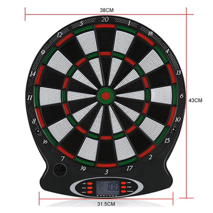1Pc Professional Electronic Hanging Dartboard LCD Scoring Indicator Dart Game with 6Pcs Darts
