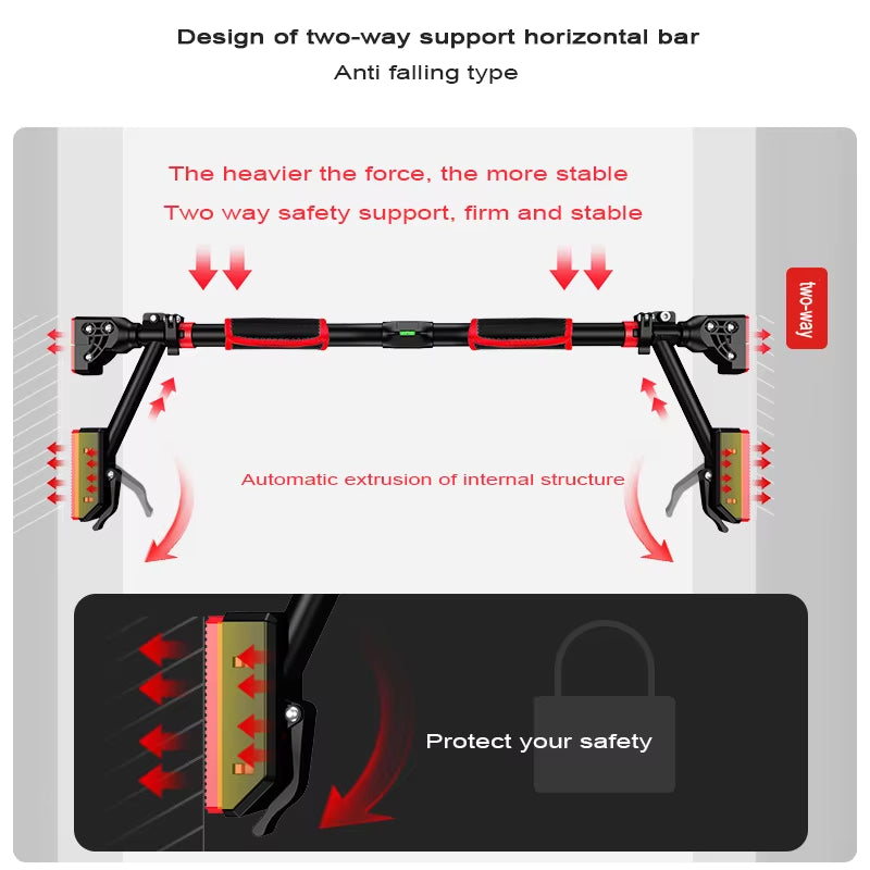 Popular Triangle Support Wall Horizontal Bar, Indoor Pull-Up Bar, Punching Free Pull up Fitness Device